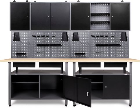 Ondis24 Werkstatt-Set »Fritz«, anthrazit, Metall - schwarz