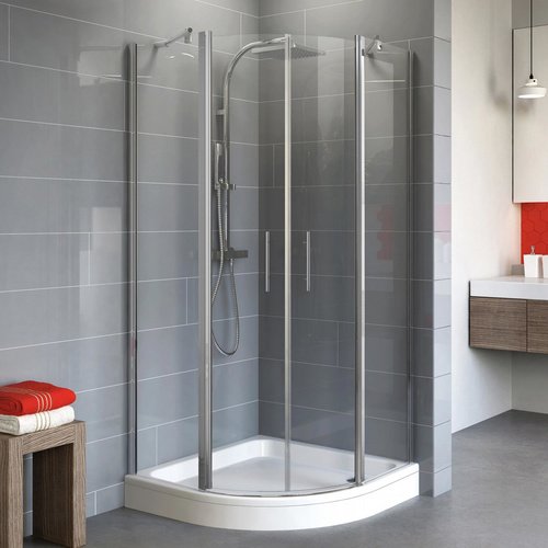 SCHULTE Runddusche »ExpressPlus Alexa Style 2.0«, Radius: 55 cm, B x H x T: 80 x 192 x 80 cm - weiss