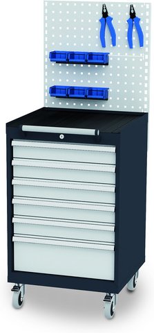 Simplaflex Lochwand, BxH: 60 x 60,5 cm, Stahlblech - grau