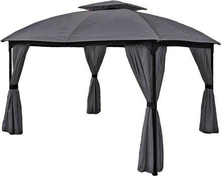 Thumbnail - GARDEN PLEASURE Pavillon »KAMA«, rechteckig, BxT: 360 x 300 cm - grau