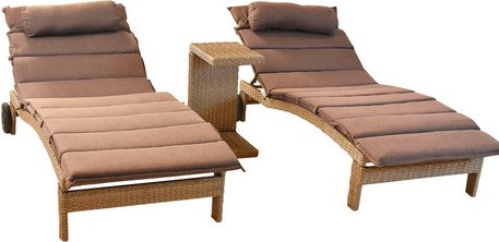 MERXX Gartenmöbelset »Andalusia«, Metall/Kunststoff, 3-teilig - gruen