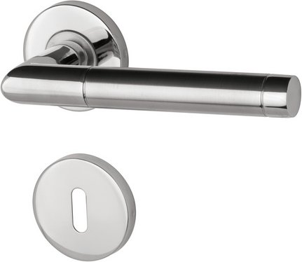 ALPERTEC Rosettengarnitur, Ø: 53mm, BB-Lochung - silberfarben