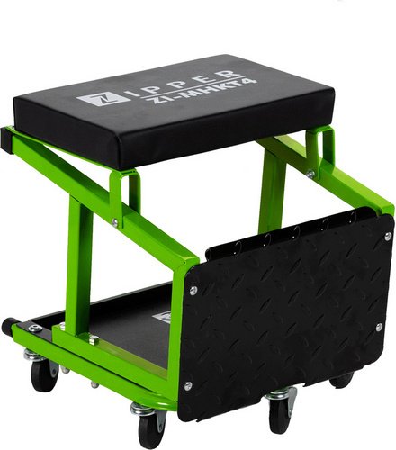 ZIPPER Montagehocker, grün, max. Tragfähigkeit: 136 kg, BxHxL: 46,6 x 38 x 46,6 cm - gruen
