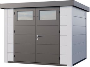 Telluria Gerätehaus »Classico«, BxHxT: 288 x 219 x 258 cm (Außenmaß inkl. Dachüberstand) - weiss