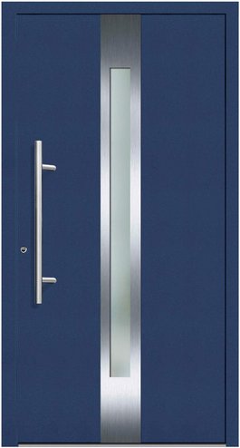 KNOCK Flügelüberdeckende Kunstoff-Haustür »Terra«, stahlblau