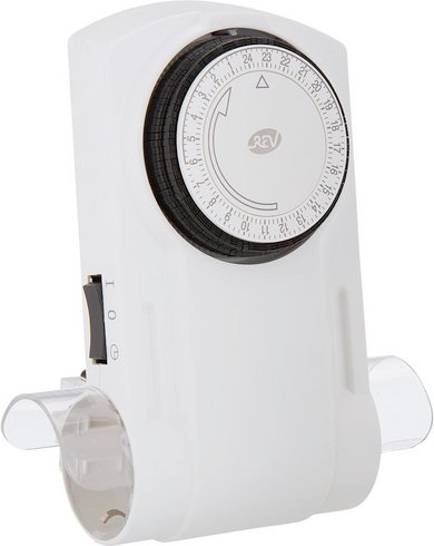 REV-Ritter Schaltuhr, Premium, mit erhöhtem Berührungsschutz, 230 V, Weiß - weiss