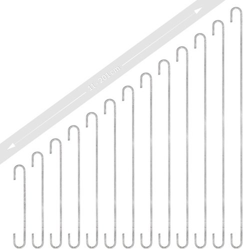 Gabiona Gabionen-Zubehör, galvanisch verzinkter Stahl - silberfarben
