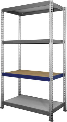 SZAGATO Regal-Zusatzböden, BxT: 1450 x 600 mm, blau, für Weitspannregal