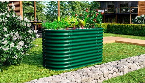 Thumbnail - VITAVIA Hochbeet »Terra 858«, BxHxL: 82,1 x 85,8 x 162,1 cm, Zincalume® - gruen