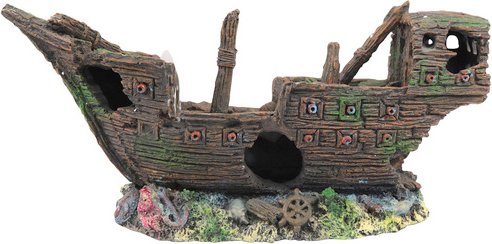 AQUATLANTIS Dekofigur »halbes Schiff« - grau