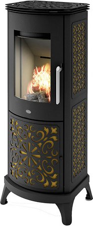 BLAZE Kaminofen »Alberta«, Metall, 8 kW, Dauerbrand geeignet - schwarz