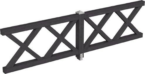 SKANHOLZ Brüstung, B x H: 78,5 x 84 cm, Holz, Farbe: schiefergrau