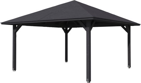 SKANHOLZ Pavillon »Cannes 3«, Zeltdach, viereckig, BxHxT: 504 x 344 x 504 cm - grau