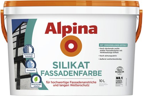 ALPINA Fassadenfarbe, , weiß, , 10 l - weiss