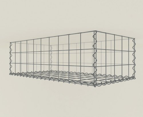 Gabiona Pflanzgabione, galvanisch verzinkter Stahl - silberfarben