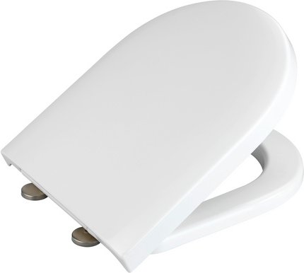 Thumbnail - WENKO WC-Sitz »Exclusive«, Breite: 375 mm, D-Form, Duroplast - weiss