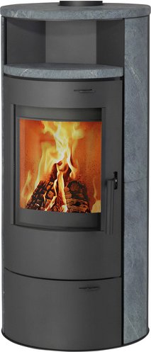 THERMIA Kaminofen »Berlin«, grau, Stahl/Naturstein, 7 kW