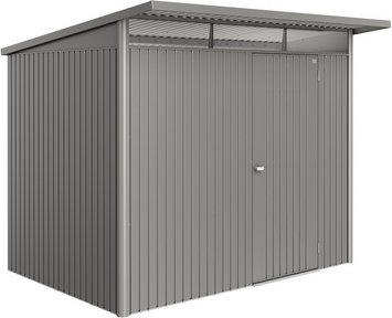 BIOHORT Gerätehaus »AvantGarde Eco«, BxHxT: 260 x 218 x 220 cm (Außenmaß), Gr. A5, quarzgrau-metallic,