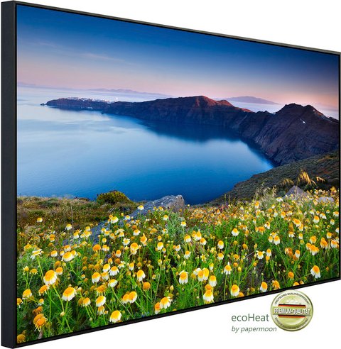 papermoon Infrarotheizung »EcoHeat - Santorini Frühling«, Matt-Effekt - bunt