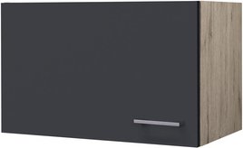 Flex-Well Kurz-Hängeschrank »Morena«, Basaltgrau/San Remo Eiche, grau, melaminbeschichtete Spanplatte