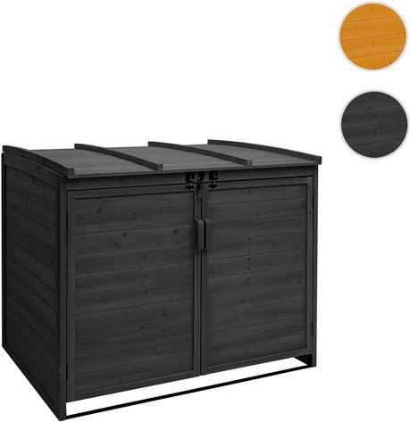 MVG Mülltonnenverkleidung »MVG-H75b«, XL 2er/4er, BxHxT: 138 x 138 x 105 cm, erweiterbar - grau