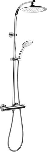 CORNAT Duschsystem, chromfarben - silberfarben