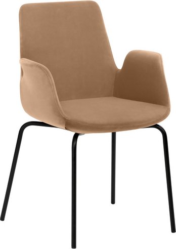 Mayer Sitzmöbel Sessel »2009«, BxHxL: 58 x 87 x 59 cm, Stahl/Stoff - braun