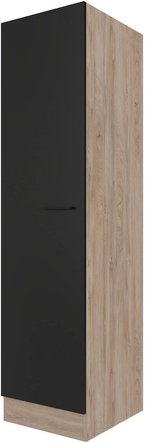 Flex-Well Geschirrschrank »Capri«, BxHxT: 50 x 200 x 57 cm, Front mit Antifingerprint-Effekt - schwarz