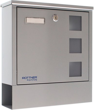 Rottner Tresor Briefkasten »Libro«, silberfarben, Stahl, (B x H:) 30,5 x 33 cm