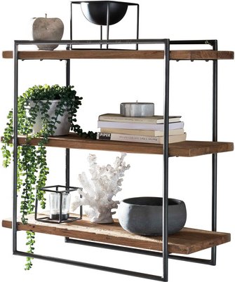 SIT Wandregal »ROMANTEAKA«, 3 Fachböden, Holz - braun