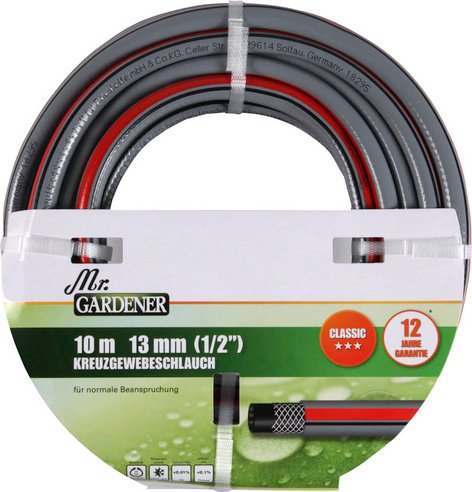 Mr. GARDENER Kreuzgewebeschlauch »Classic«, Länge: 10 m - bunt