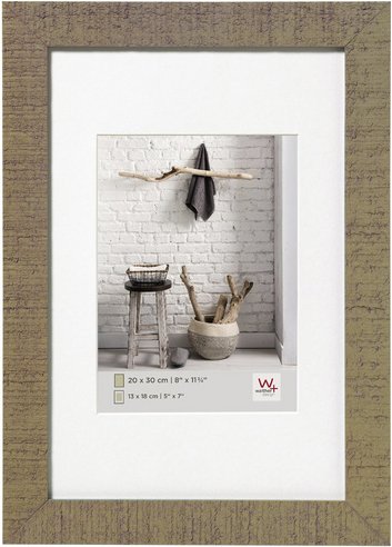 Walther Design Bilderrahmen, HOME HOLZRAHMEN, Beige, 50x70 cm