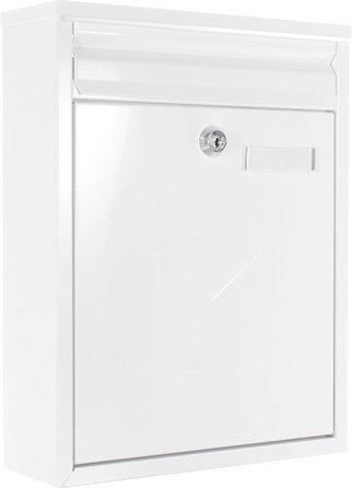 Rottner Tresor Briefkasten »Splashy White«, weiß, Stahl, (B x H:) 25 x 32 cm - weiss