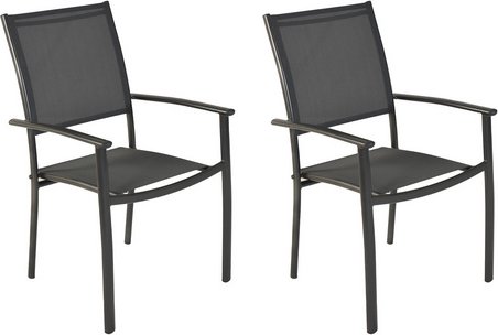 Thumbnail - Gartensessel »Milano«, Stapelsessel, BxHxL: 57 x 90 x 56 cm - grau