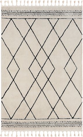 My Flair Teppich »Moroccan Fun«, rechteckig, Polypropylen (PP), weiß-grau - weiss | grau