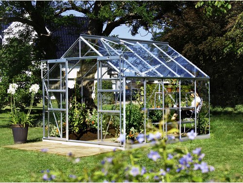 VITAVIA Gewächshaus »Mars«, B x L x H: 257 x 321 x 231,8 cm - silberfarben