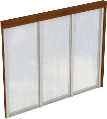 Thumbnail - SKANHOLZ Seitenwand, B x H: 305 x 200 cm, Holz, Farbe: nussbaum