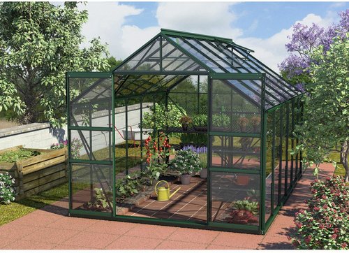 VITAVIA Gewächshaus »Mars«, B x L x H: 257 x 383 x 231,8 cm - gruen