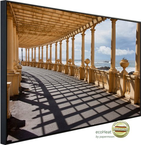 papermoon Infrarotheizung »EcoHeat - Pergola da Foz in Porto«, Matt-Effekt - bunt
