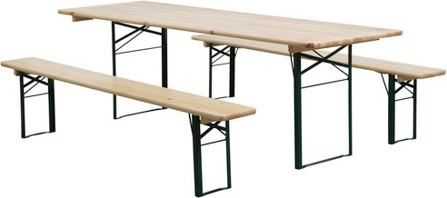 FUN STAR Gartenmöbelset, 3er-Set, Stahl - beige