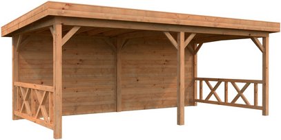 Thumbnail - PALMAKO Pavillon »Lenna Set 308«, BxHxT: 588 x 245 x 300 cm, Braun