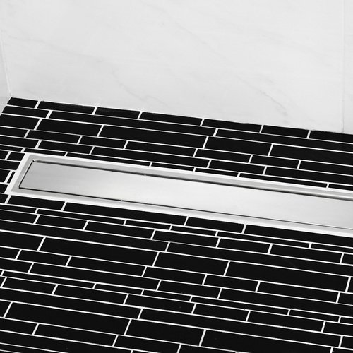 CORNAT Duschrinne, BxL: 7 x 75cm, Edelstahl - silberfarben