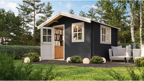 Thumbnail - Mr. GARDENER Gartenhaus »Spree«, Holz, BxHxT: 339,6x 245 x 363 cm (Außenmaße) - grau