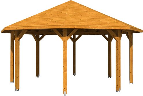 SKANHOLZ Pavillon »Nice 3«, Zeltdach, achteckig, BxHxT: 557 x 347 x 557 cm - beige