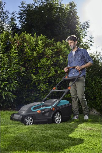 GARDENA Elektro-Rasenmäher, Schnittbreite 42 cm, 45 l Fangkorb - schwarz