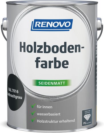 RENOVO Holzbodenfarbe - grau