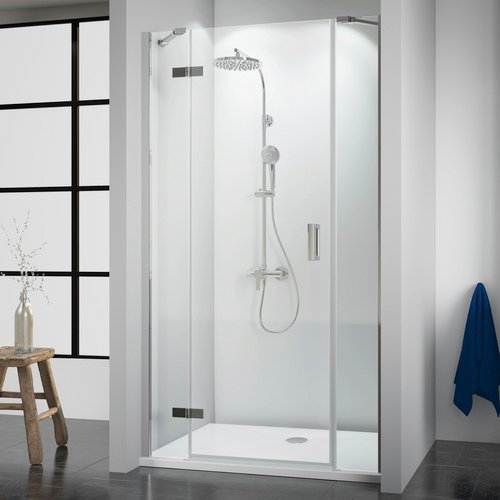 BREUER Drehtür »Panorama«, Drehtür, BxH: 140 x 200 cm - silberfarben