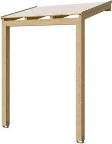 SKANHOLZ Vordach »Prerow«, pultdach, leimholz|fichte, natur - beige