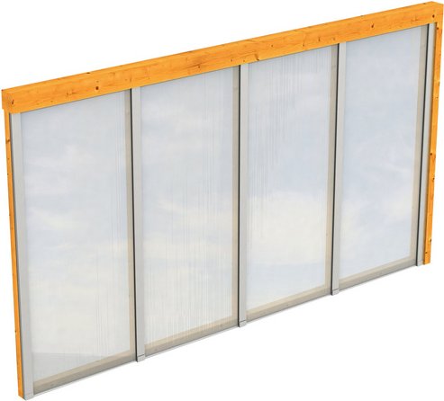 SKANHOLZ Seitenwand, B x H: 355 x 200 cm, Holz, Farbe: eiche hell