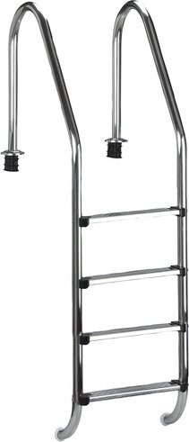 SUMMER FUN Pool-Tiefbeckenleiter »Summer Fun«, silberfarben/weiss, für Einbaubecken